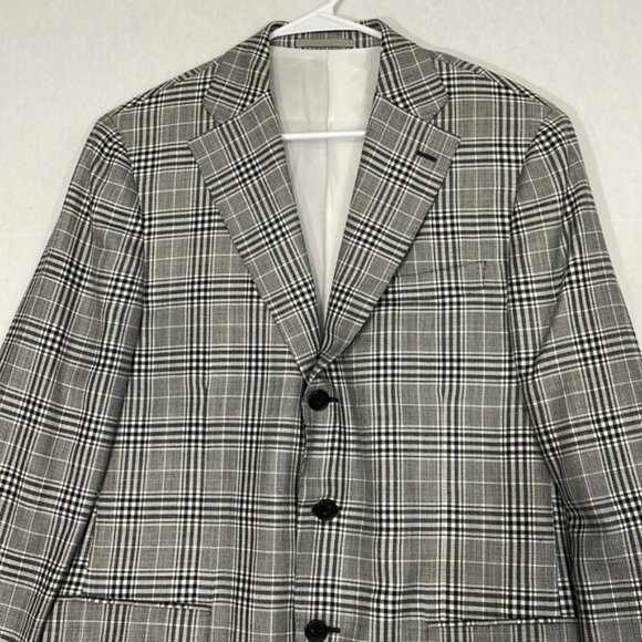 Caruso Blazer Jacket NWOT Pockets, Lined, Wool Silk Linen, 52 EU, 42 US - Picture 2 of 11